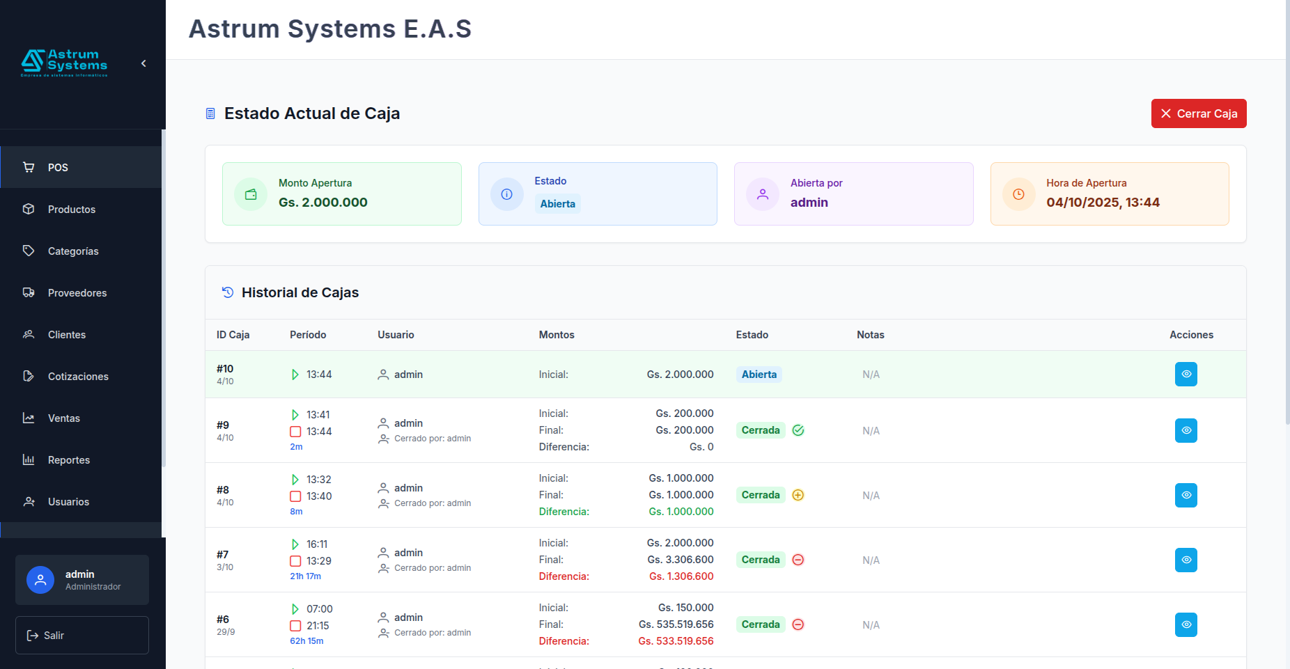 Astrum POS Screenshot 6