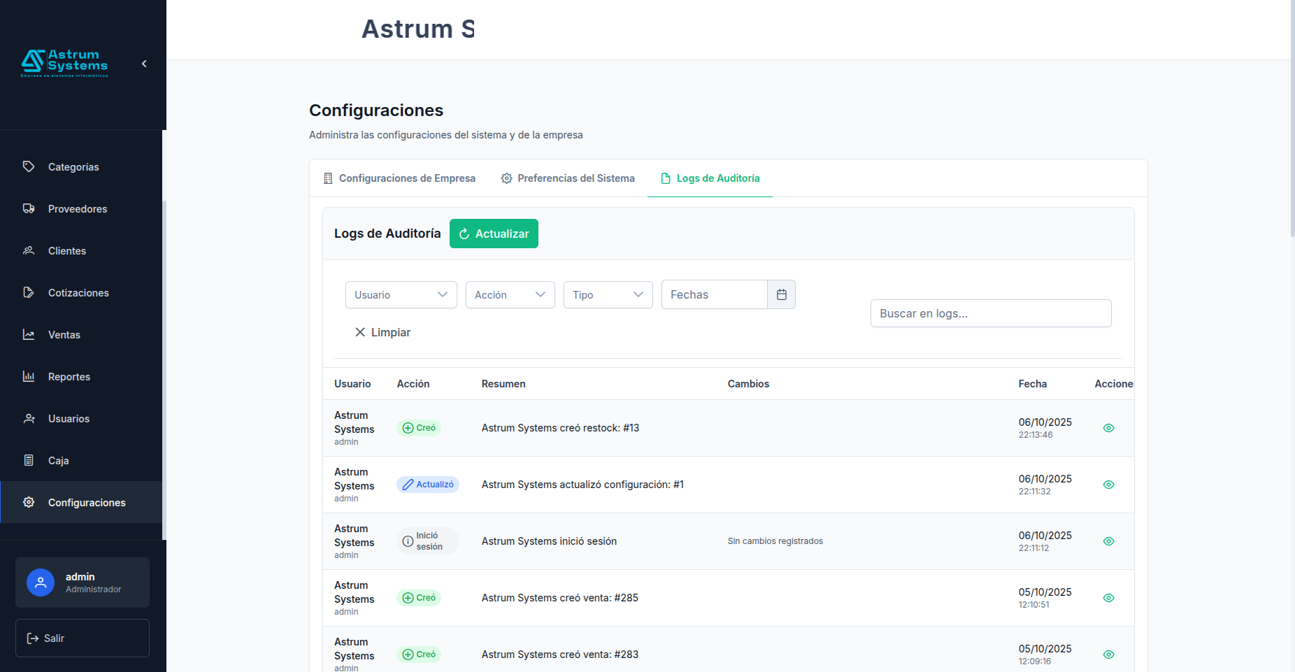 Astrum POS Screenshot 7
